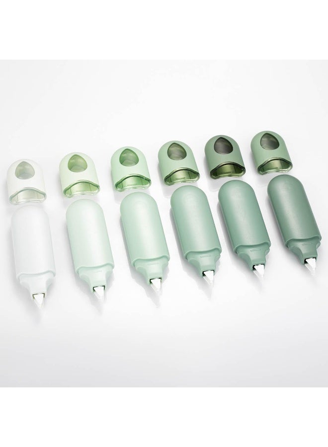 ChicAbode 6pcs أبيض خارج تصحيح الشريط، سهلة الاستخدام تطبيقات للتصحيحات الفورية، تصحيح الشريط موزع للمدرسة، المكتب، ملاحظات، المجلة (الأحمر) - Image 5